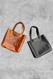 Bolso Tote Cuero Liso