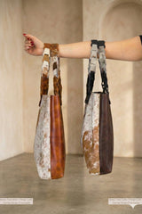 Bolso Tote Cuero Pelaje Natural