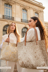 Bolso Tote Cuero Pelaje Natural