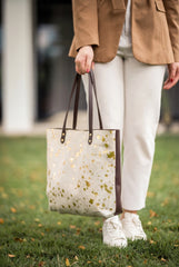 Bolso Tote Cuero Pelaje Natural
