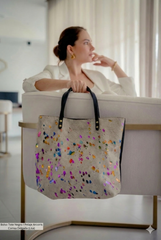 Bolso Tote Cuero Pelaje Natural