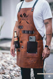 Delantal con soporte de bebida (BBQ)