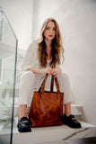 Bolso Tote Cuero Liso